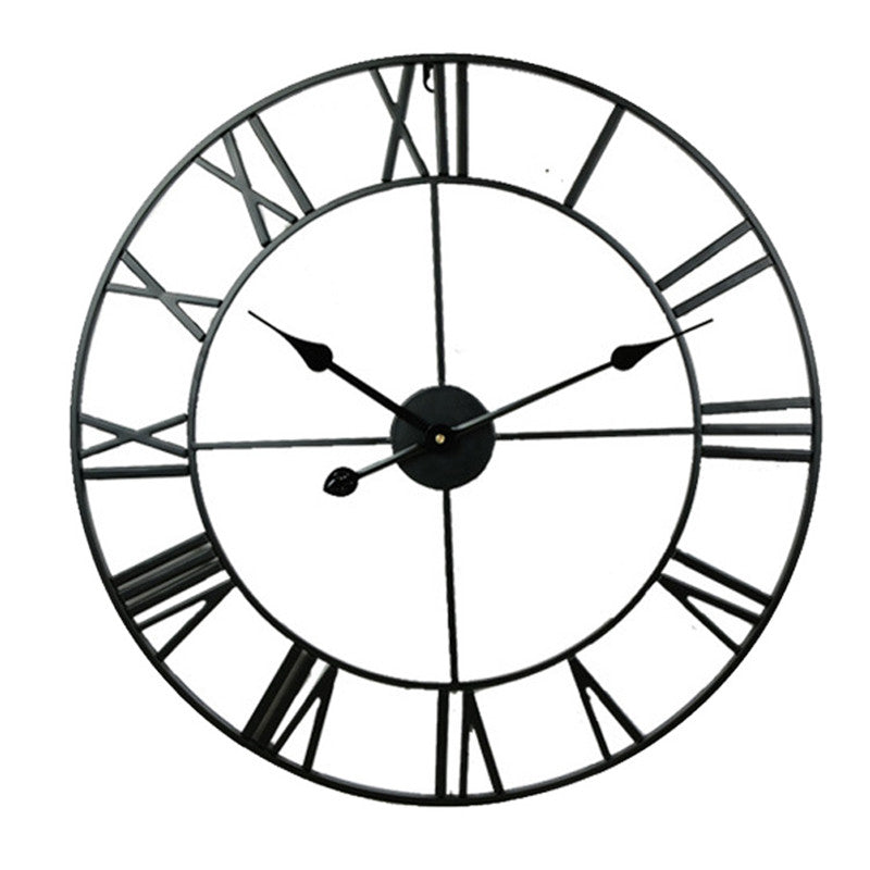 European Style Metal Wall Clock | Silent Round Clock