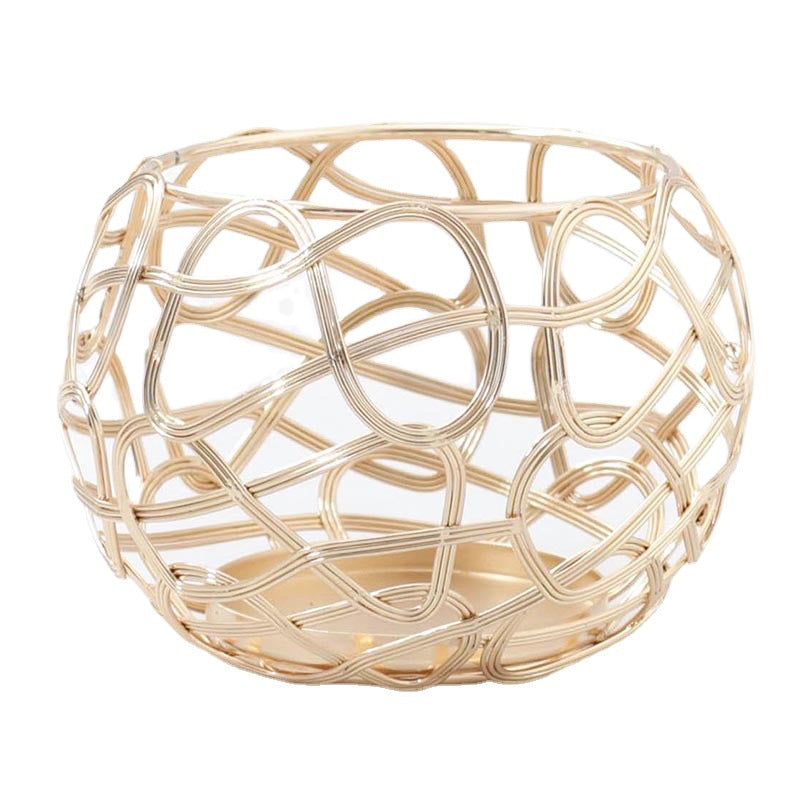 Geometric Iron Candlestick Wall Hanging | Handmade Décor